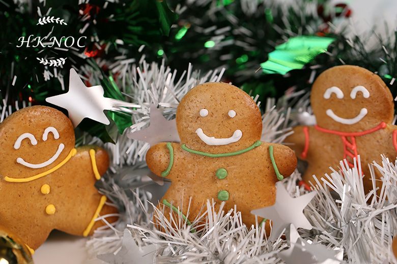 開心果蔓越莓布里歐花環配傳統聖誕薑餅人