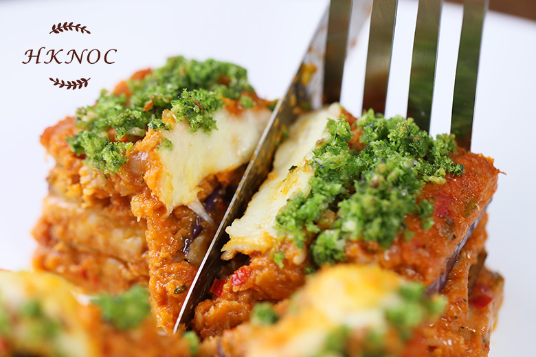 香辣蝦肉醬茄子千層麵