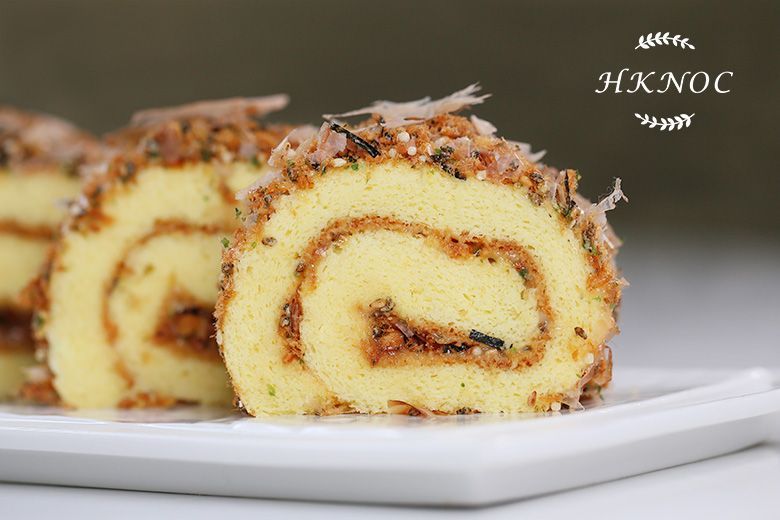 體驗課:櫻花蝦大阪燒鹹味戚風蛋糕卷