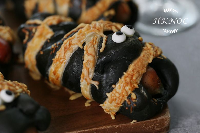 親子班:煤炭鬼木乃伊香腸麵包+科學怪人手指曲奇