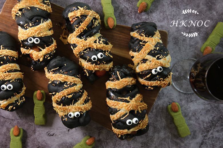 親子班:煤炭鬼木乃伊香腸麵包+科學怪人手指曲奇