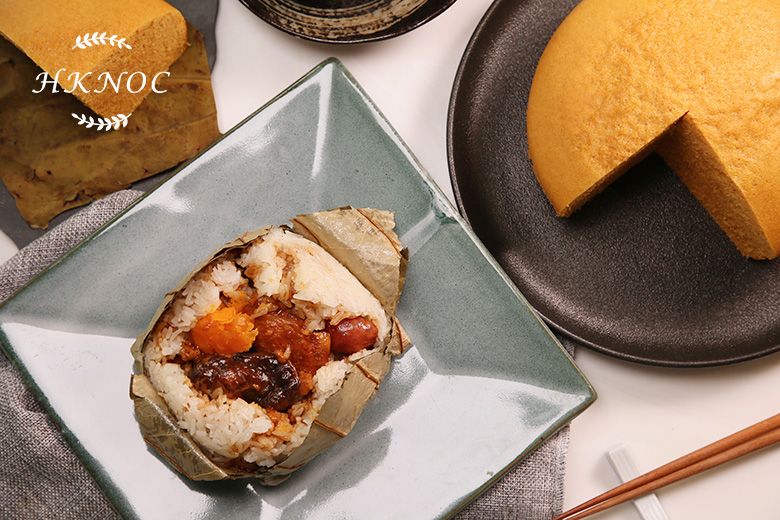 古法馬拉糕 (1底) 配傳統糯米雞 (2隻,每隻約重300克)