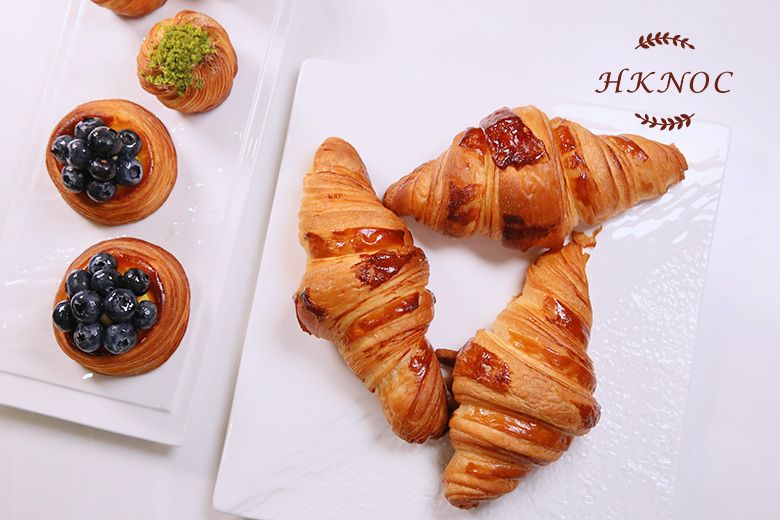 歐式麵包專題課4(牛角包、開心果丹麥酥、芝士吞拿魚丹麥酥、藍莓丹麥酥)
