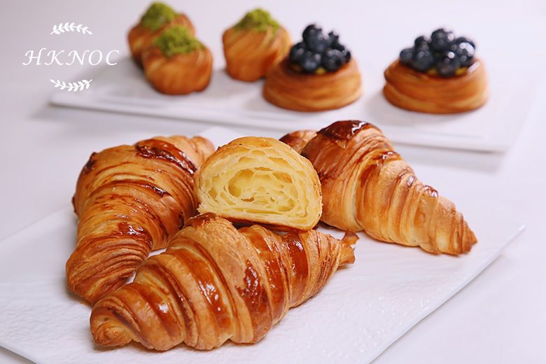 歐式麵包專題課4(牛角包、開心果丹麥酥、芝士吞拿魚丹麥酥、藍莓丹麥酥)