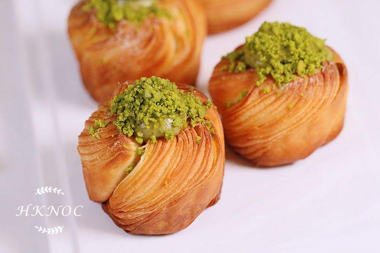 歐式麵包專題課4(牛角包、開心果丹麥酥、芝士吞拿魚丹麥酥、藍莓丹麥酥)