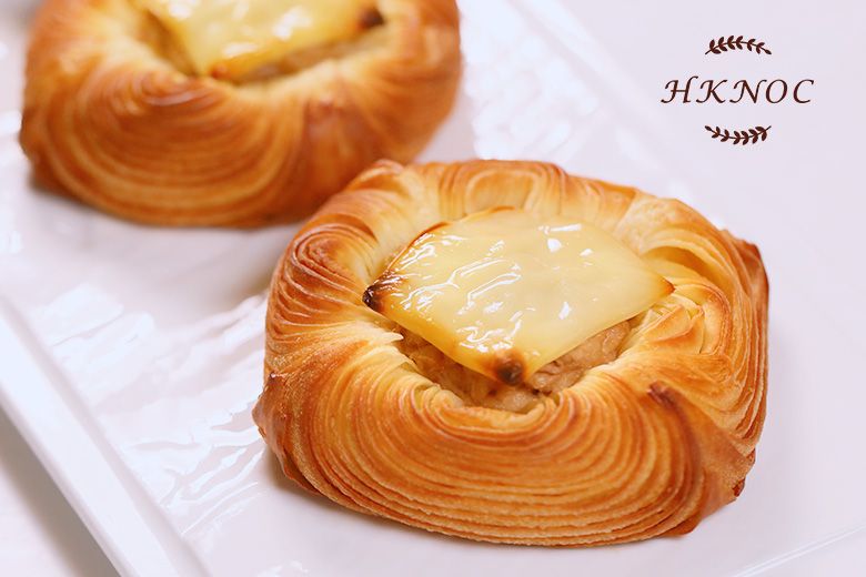 歐式麵包專題課4(牛角包、開心果丹麥酥、芝士吞拿魚丹麥酥、藍莓丹麥酥)