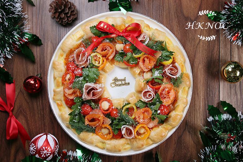 親子班:手工花環芝心薄餅