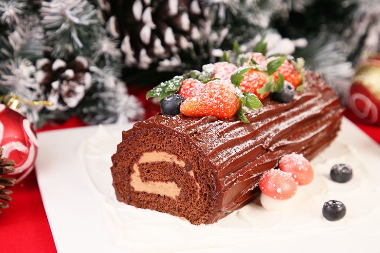 親子班:聖誕樹幹卡通蛋糕卷