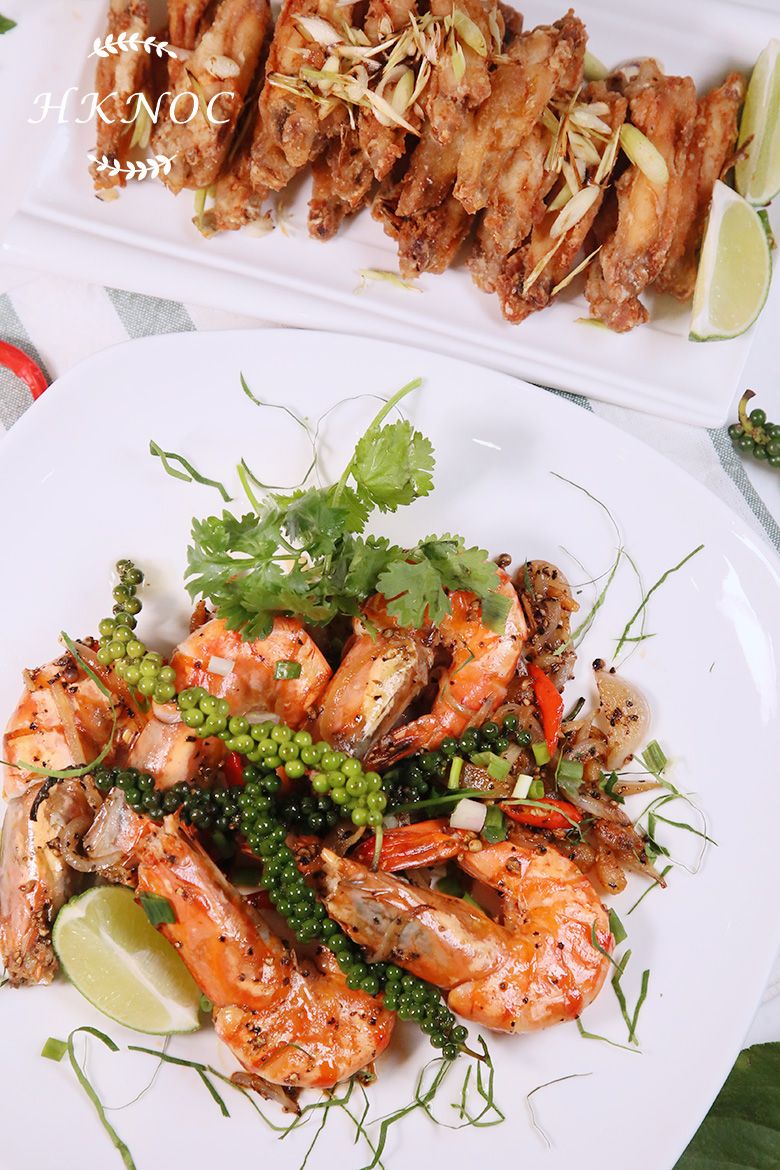 實習課堂:新加坡胡椒蝦 + 香茅雞翼