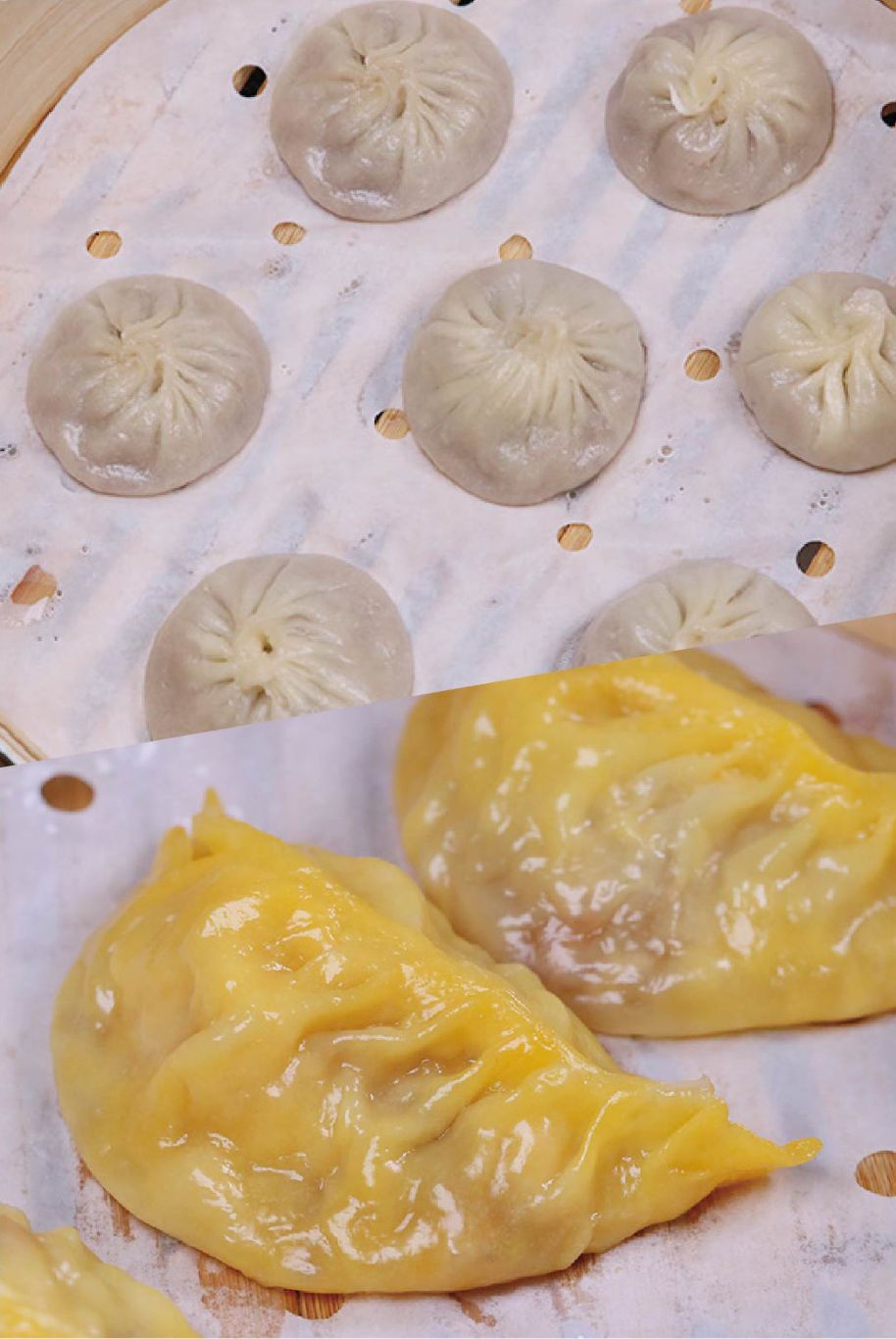 素食:素小籠飽 + 竹笙灌湯餃