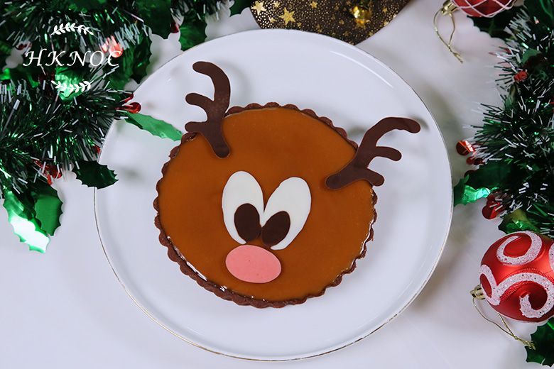 親子班:馴鹿海鹽焦糖黑巧克力塔