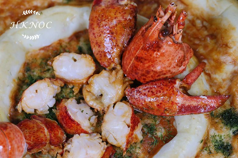 龍蝦海鮮夾心薄餅 (使用活龍蝦)