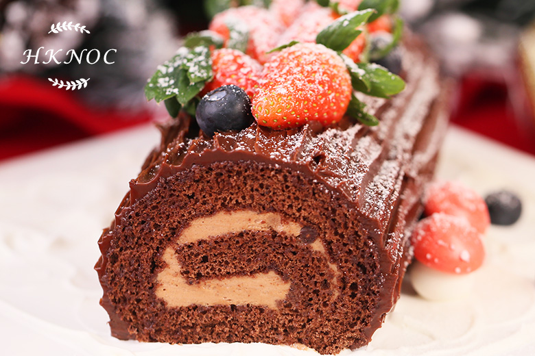 親子班:聖誕樹幹卡通蛋糕卷