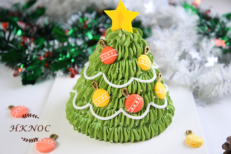 繽紛聖誕樹造型蛋糕