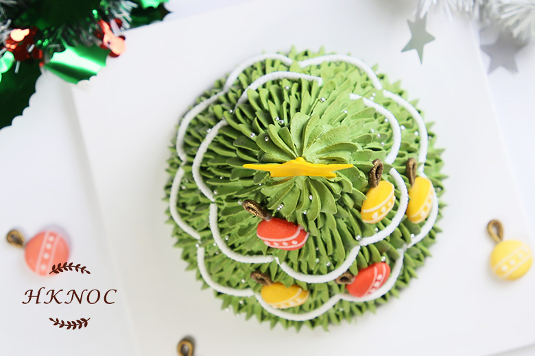 繽紛聖誕樹造型蛋糕