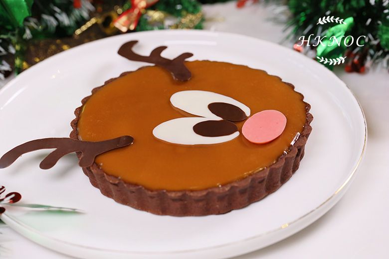 馴鹿海鹽焦糖黑巧克力塔.