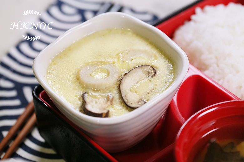 全日制F班:(茶碗蒸蛋配麵豉湯 + 醬汁香蔥炒肉片便當盒 + 益力多芝士蛋糕)