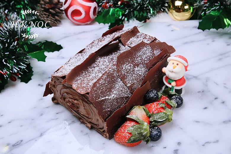 全港首創:聖誕扑扑樹頭千層蛋糕 (咖啡朱古力味)