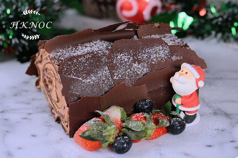 全港首創:聖誕扑扑樹頭千層蛋糕 (咖啡朱古力味)