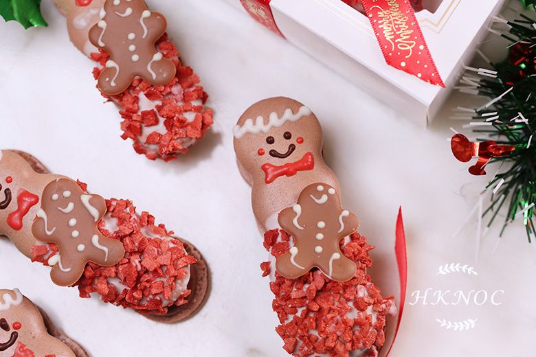 聖誕薑餅造型棒棒馬卡龍