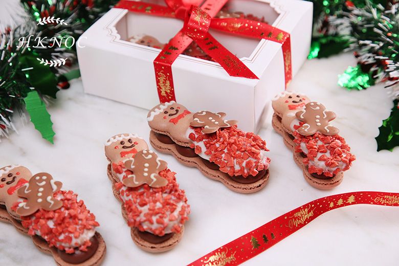 聖誕薑餅造型棒棒馬卡龍