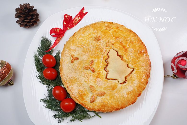 聖誕三重芝士辣味三文魚批