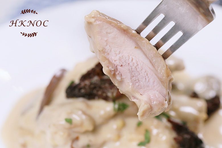 全日制D班 法餐:(奶油烤通心粉+法式白酒蘑菇燉雞+法式翻轉蘋果塔)