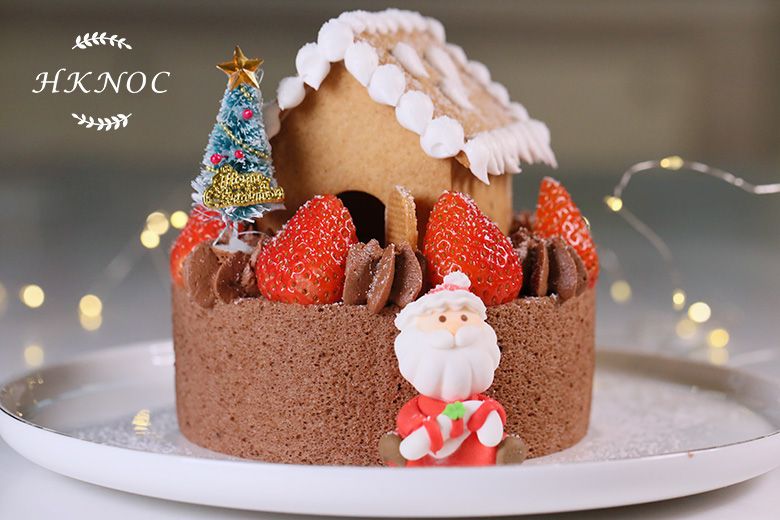 全日制B班:(煙三文魚酸忌廉水餅 + 傳統卡邦尼意粉 + 冬日小屋蛋糕)