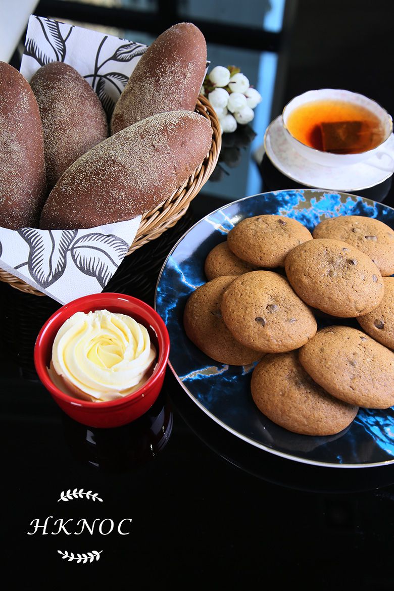 黑糖蜜麵包配黑糖蜜朱古力軟曲奇