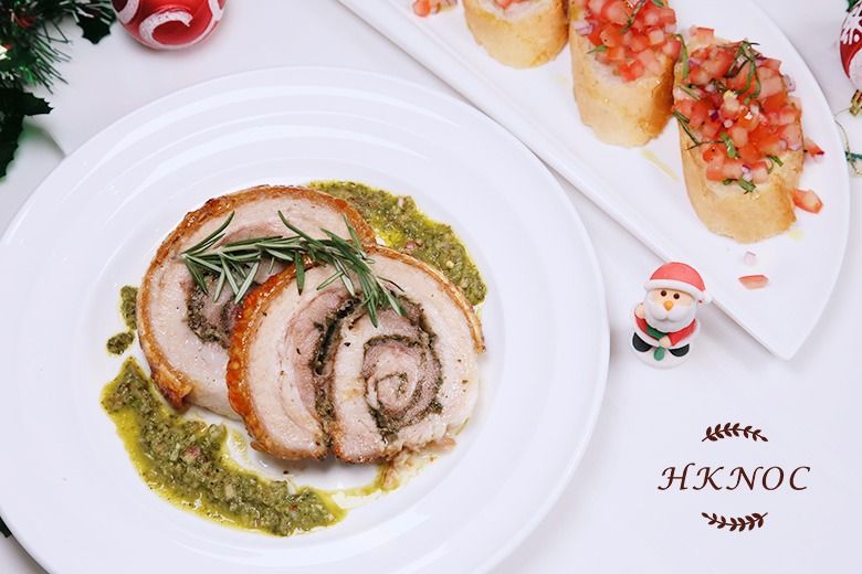 意式香料烤豬配普切塔