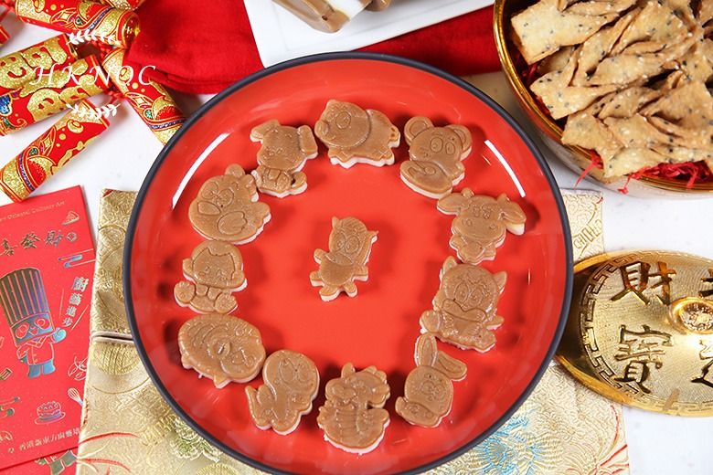 十二生肖缽仔糕配芝麻蛋散