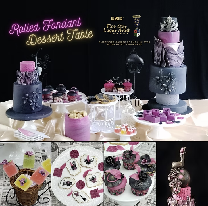 五星糖藝師課程 - Rolled Fondant Dessert Table