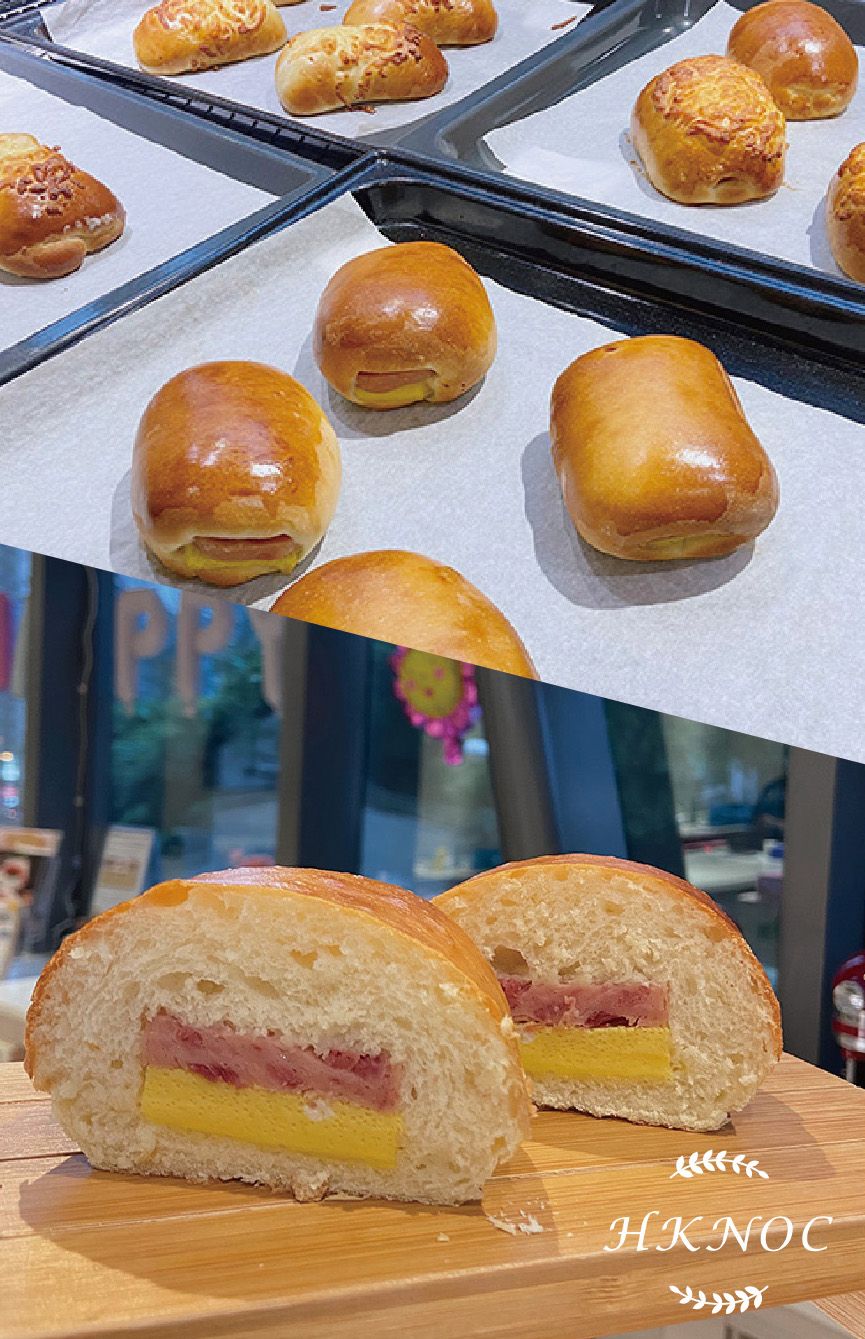 《香港味道》超鬆軟港式沙律腸仔麵包+餐蛋麵包
