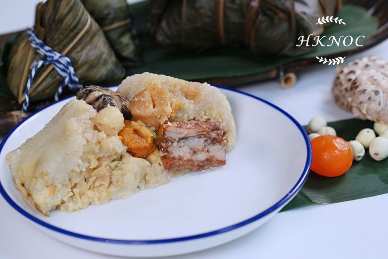 家鄉裹蒸粽配西米水晶粽